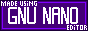 gnu nano badge